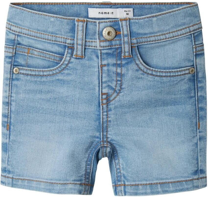 NAME IT MINI slim denim short light blue denim - Foto 1