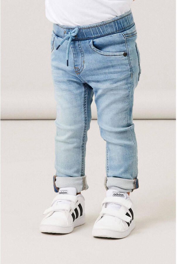 Name it MINI slim fit jeans NMMRYAN light blue denim Blauw Jongens Jog denim 104 - Foto 3