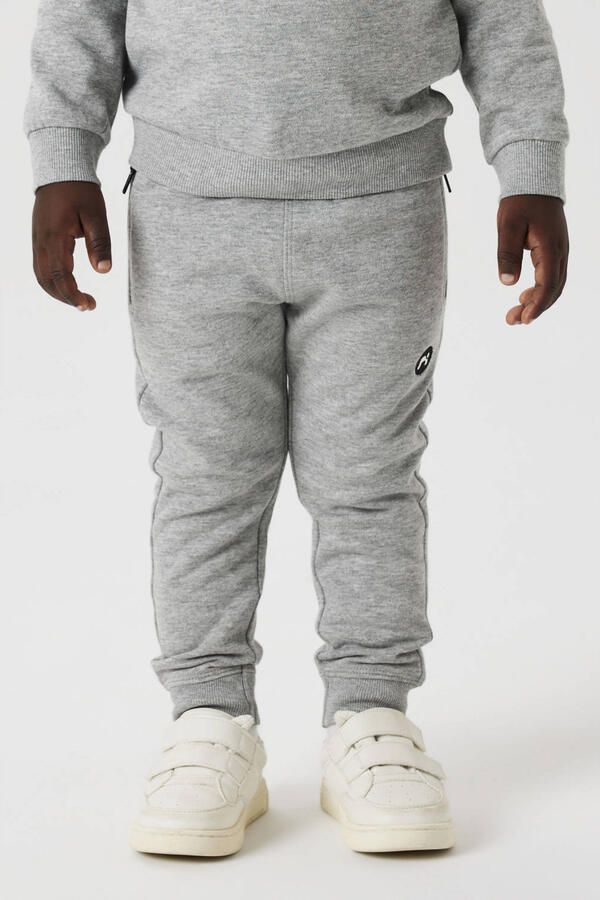 NAME IT MINI slim fit joggingbroek NMMVIMO grijs melange - Foto 3