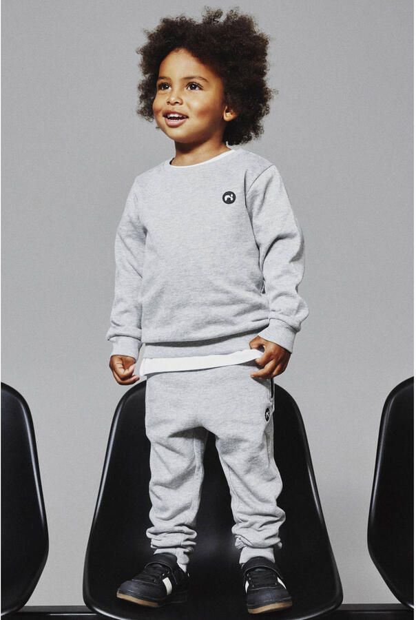 NAME IT MINI slim fit joggingbroek NMMVIMO grijs melange - Foto 2