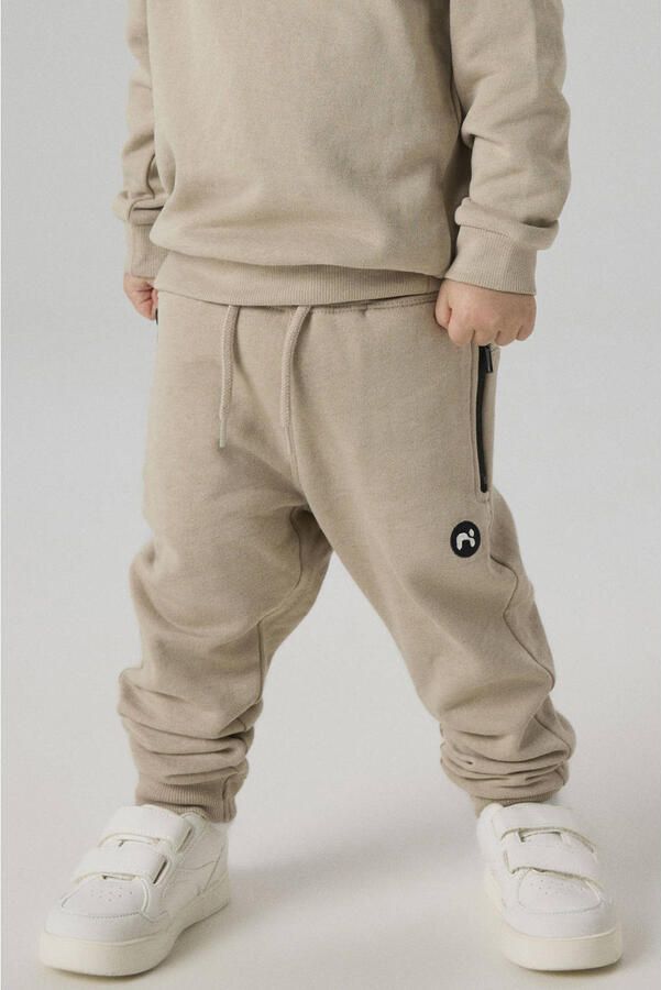 Name it MINI slim fit joggingbroek NMMVIMO lichtbruin Jongens Sweat Effen 104