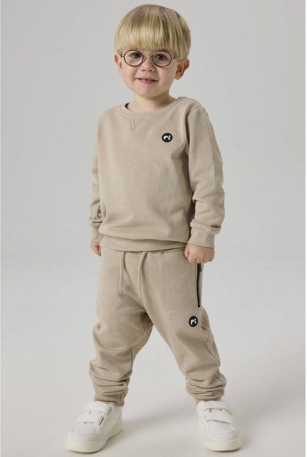 Name it MINI slim fit joggingbroek NMMVIMO lichtbruin Jongens Sweat Effen 104 - Foto 2
