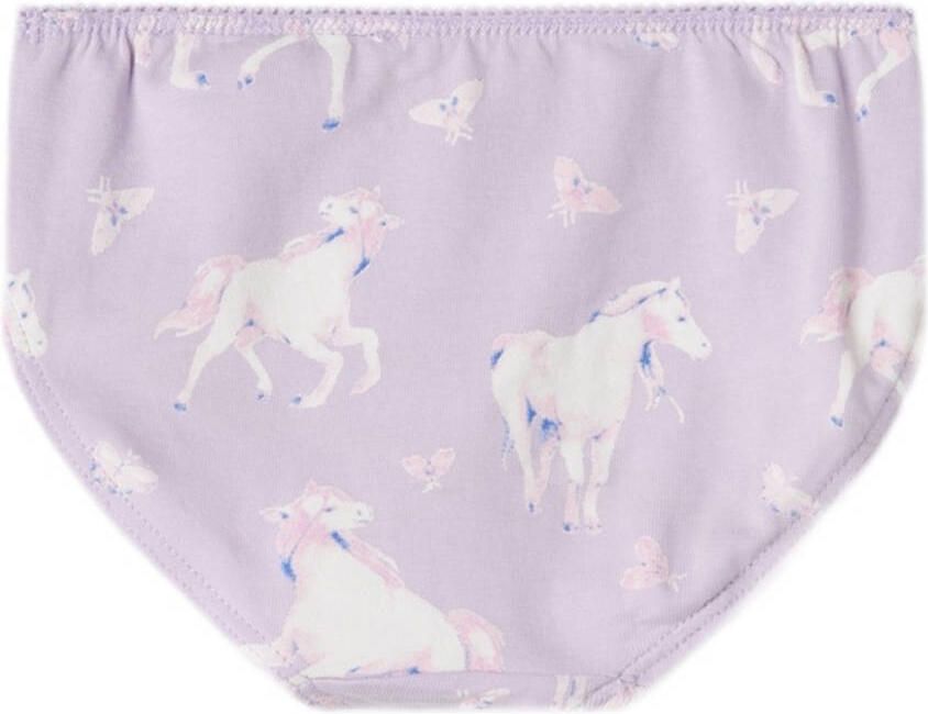 Name It Slipje NMFBRIEFS voor meisjes met print en stretchcomfort (set 3 stuks)
