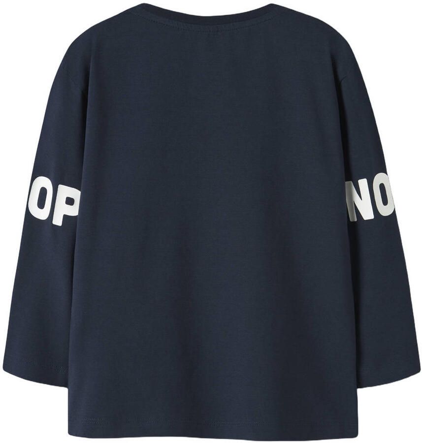 NAME IT MINI Snoopy longsleeve donkerblauw - Foto 2