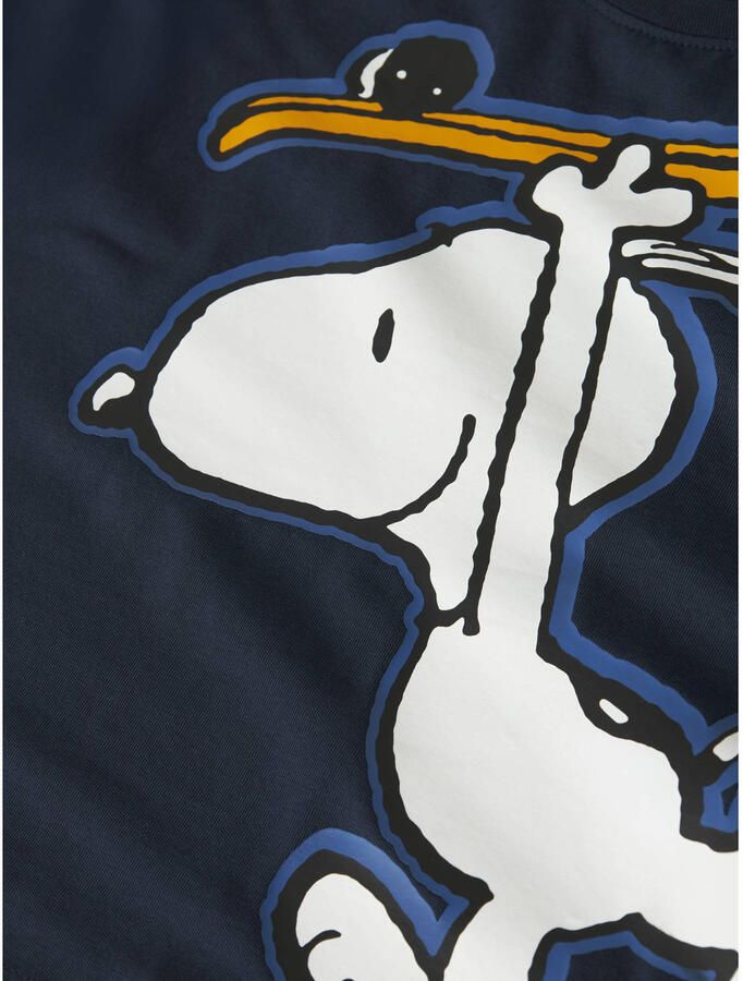 NAME IT MINI Snoopy longsleeve donkerblauw - Foto 3
