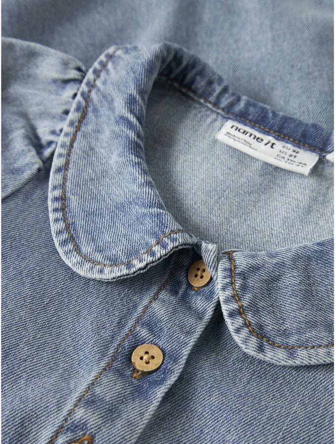 NAME IT MINI spijkerjurk medium blue denim - Foto 2