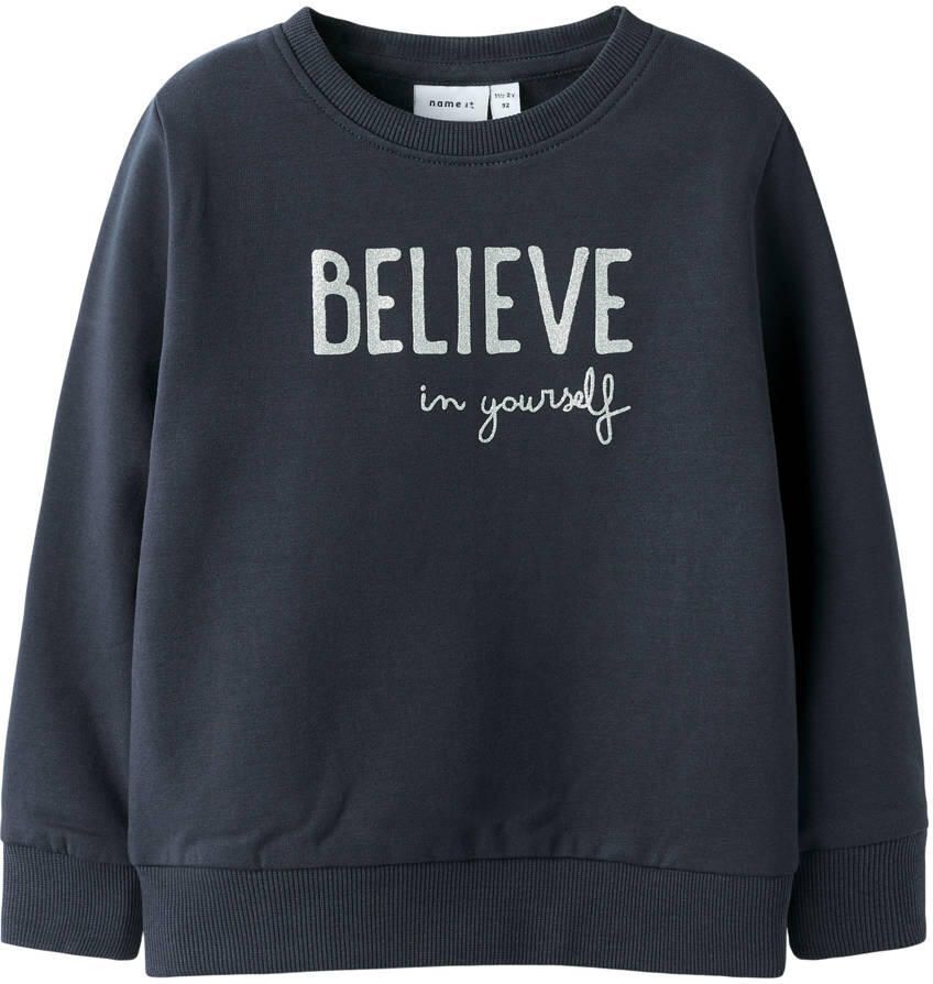 NAME IT MINI sweater donkerblauw