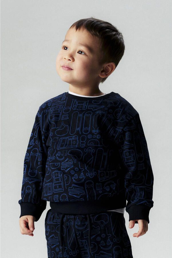 NAME IT MINI sweater donkerblauw