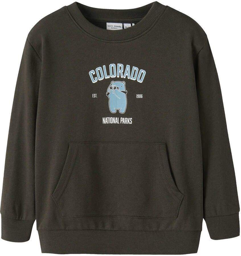 NAME IT MINI sweater donkerbruin