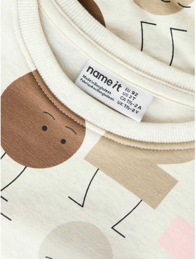 NAME IT MINI sweater met print beige - Foto 2