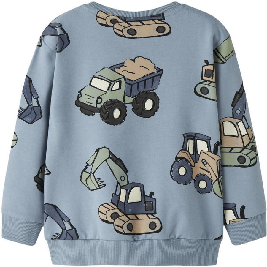 NAME IT MINI sweater met print blauw - Foto 2
