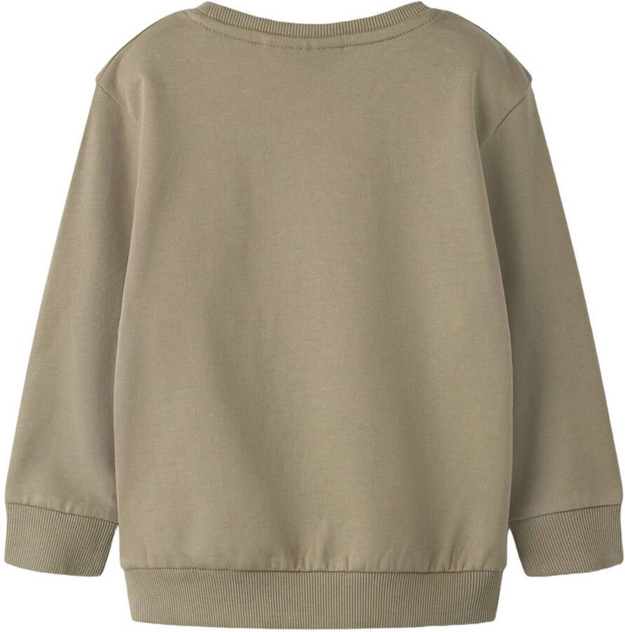 NAME IT MINI sweater met print bruin