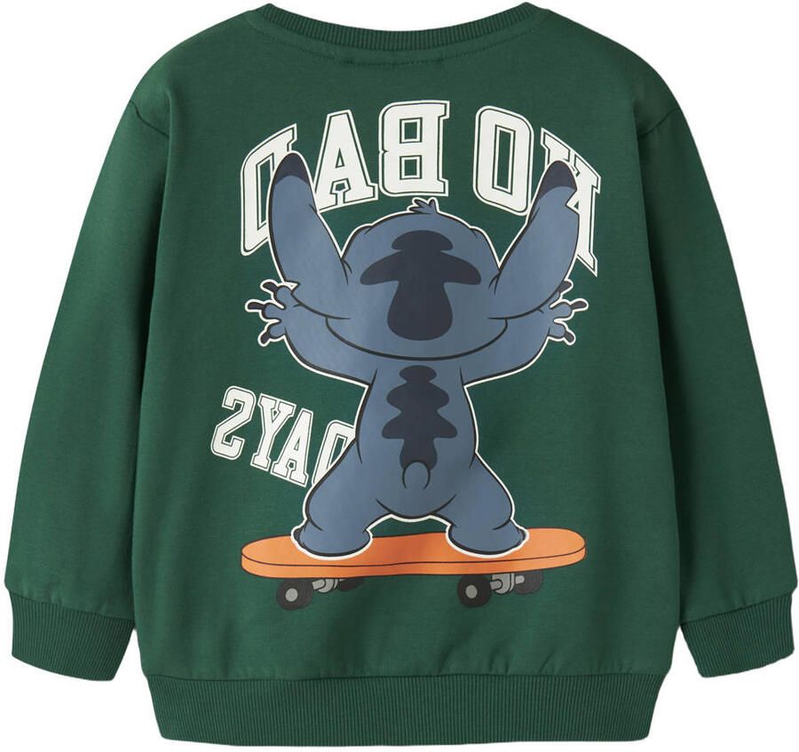 NAME IT MINI sweater met print groen - Foto 2