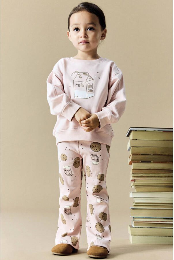 NAME IT MINI sweater met print lichtroze - Foto 2