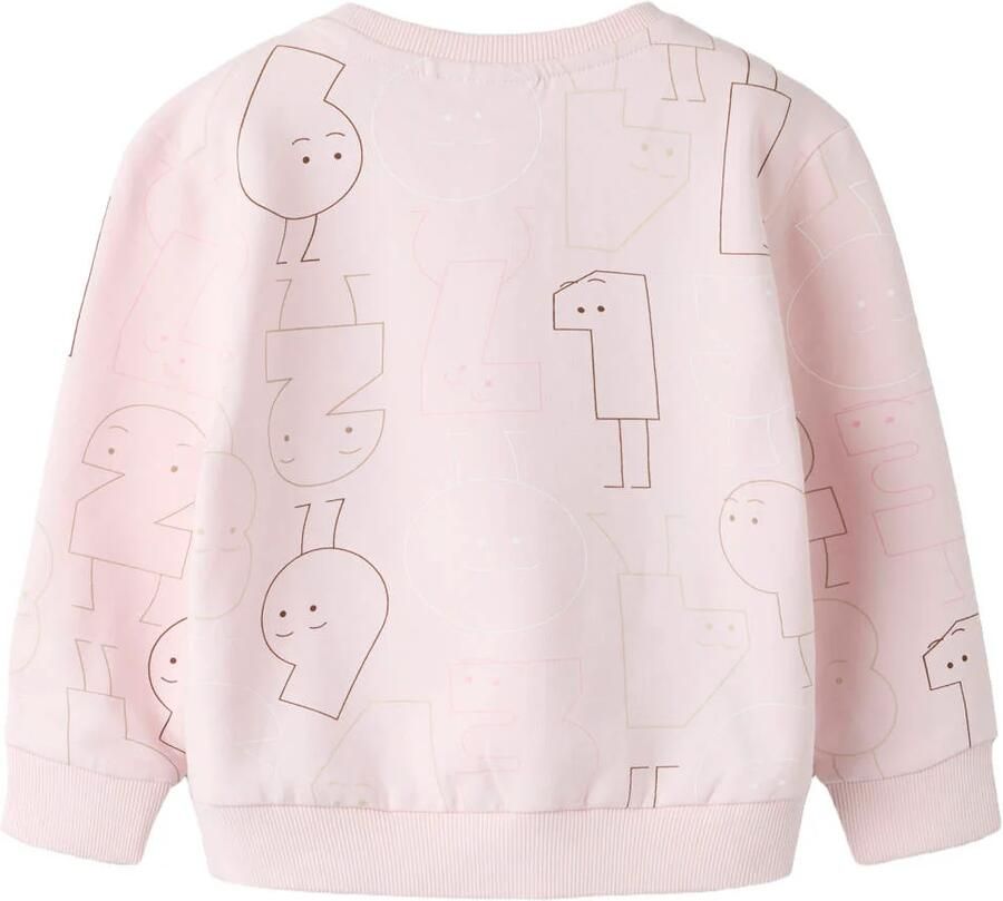NAME IT MINI sweater met print lichtroze - Foto 2