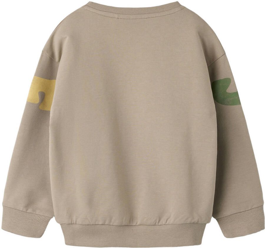 NAME IT MINI sweater met tekst beige - Foto 2