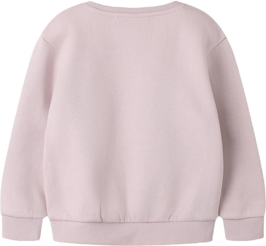 NAME IT MINI sweater met tekst lichtroze - Foto 2