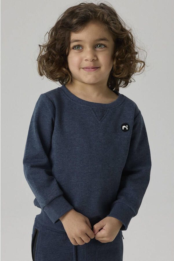 Name it MINI sweater NMMVIMO donkerblauw Effen 110 - Foto 2