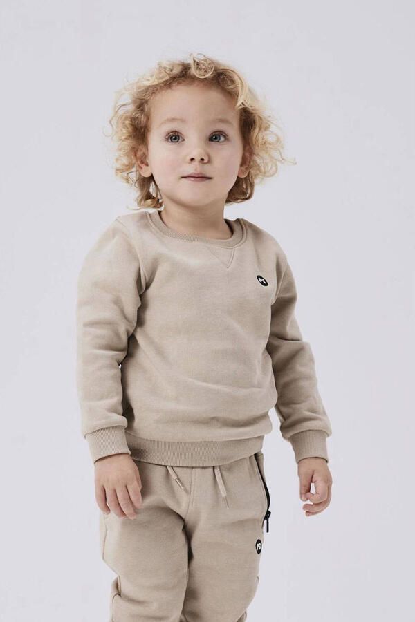 Name it MINI sweater NMMVIMO lichtbruin Effen 104 - Foto 3