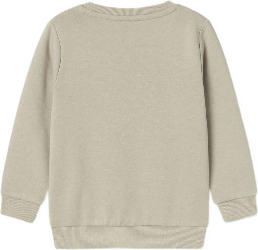 Name it MINI sweater NMMVIMO lichtbruin Effen 104