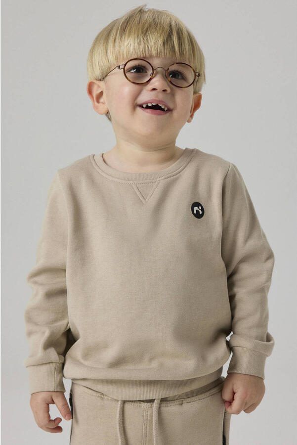 Name it MINI sweater NMMVIMO lichtbruin Effen 104 - Foto 4