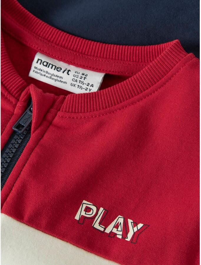 NAME IT MINI sweatvest donkerblauw - Foto 2