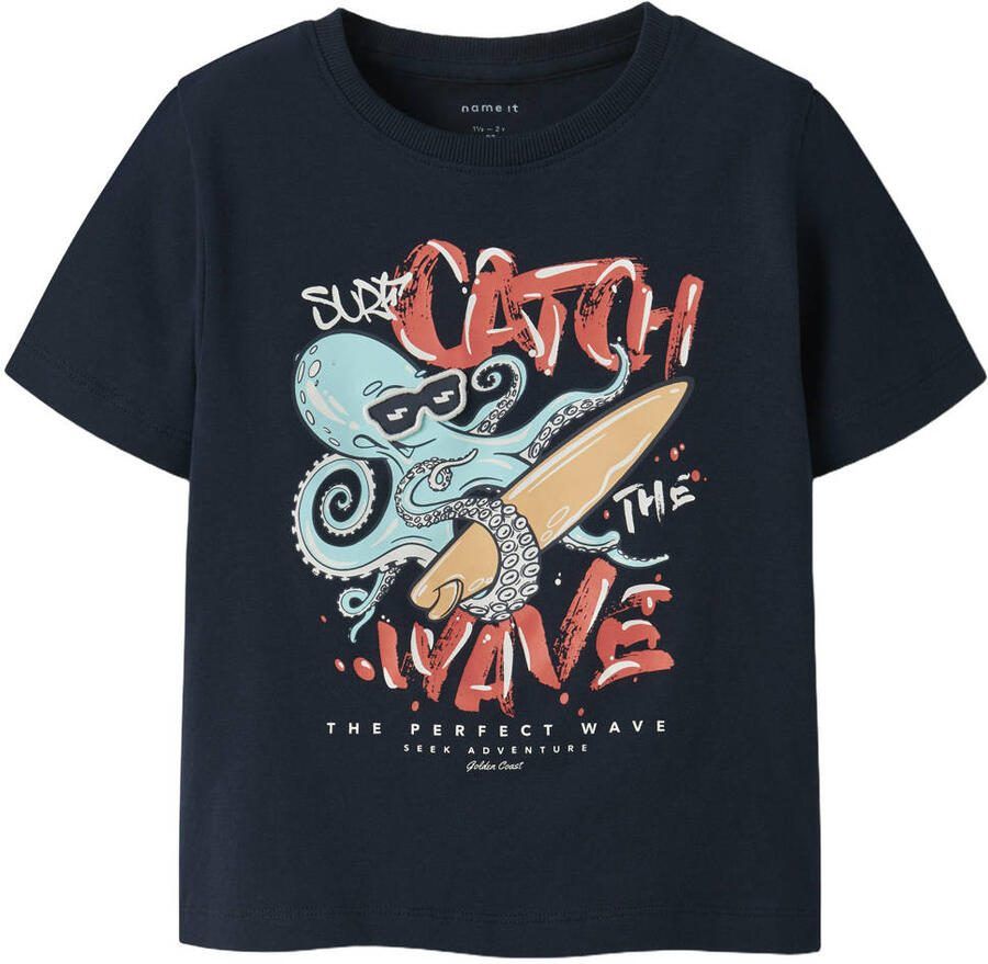 NAME IT MINI T-shirt donkerblauw