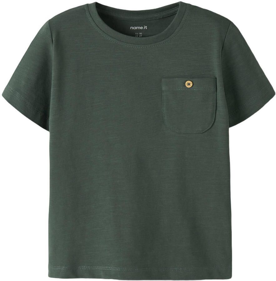 NAME IT MINI T-shirt donkergroen