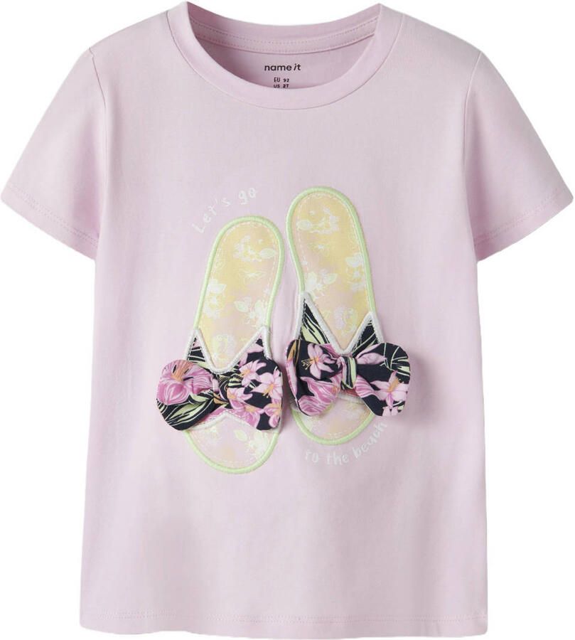 NAME IT MINI T-shirt lichtroze