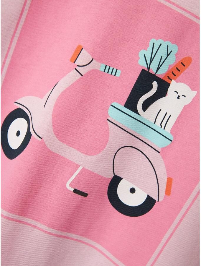 NAME IT MINI T-shirt lichtroze met glitter - Foto 2