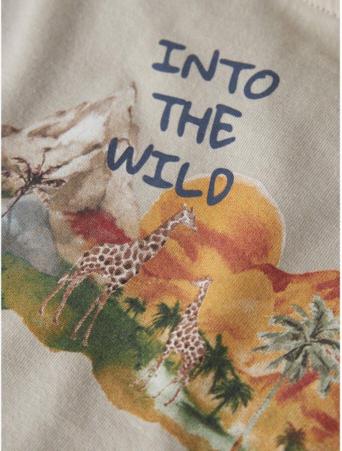 NAME IT MINI T-shirt met backprint grijs - Foto 2