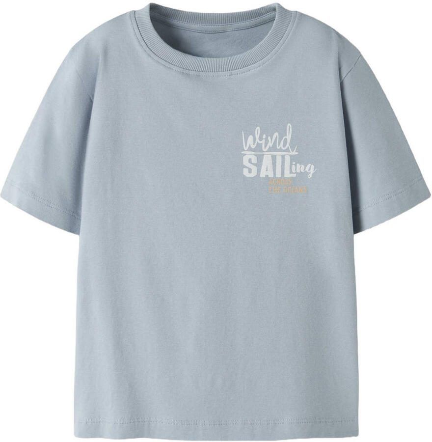 NAME IT MINI T-shirt met backprint lichtblauw - Foto 2