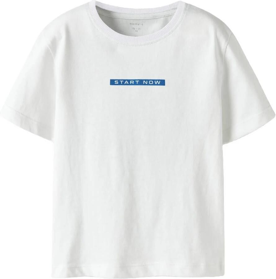 NAME IT MINI T-shirt met backprint wit