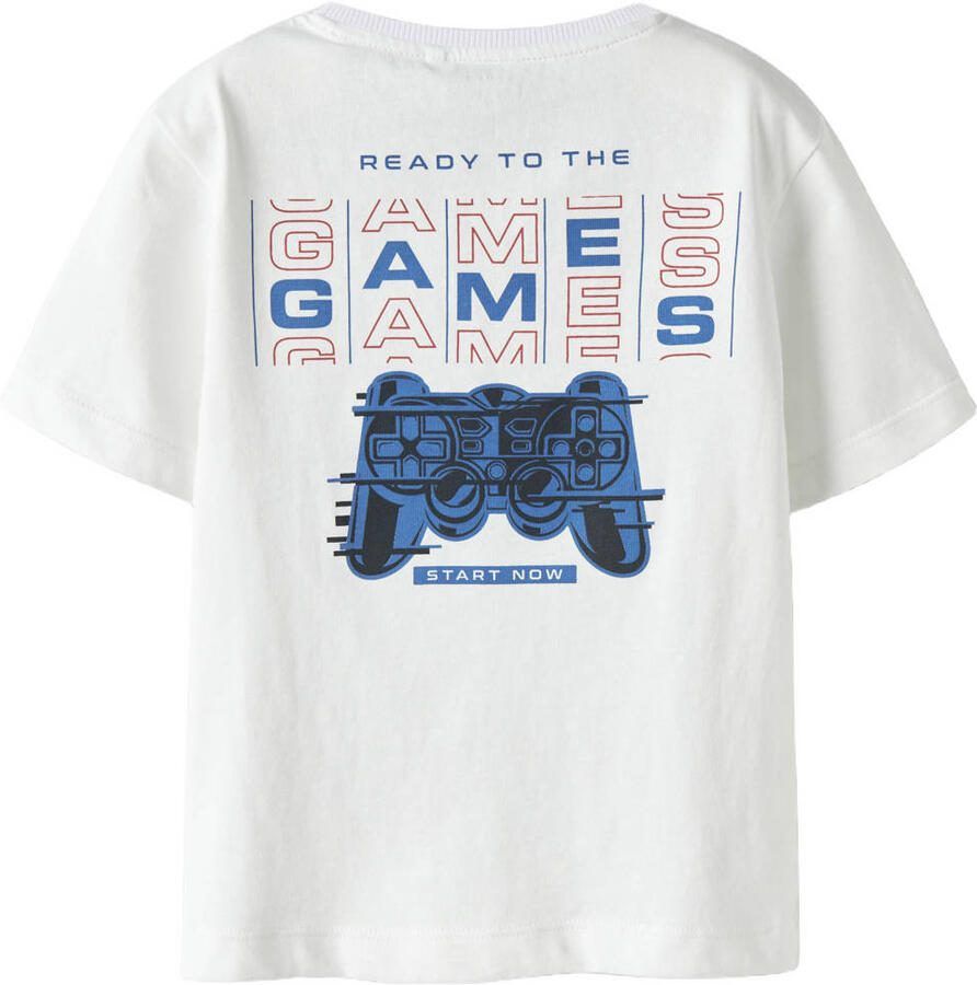 NAME IT MINI T-shirt met backprint wit - Foto 2