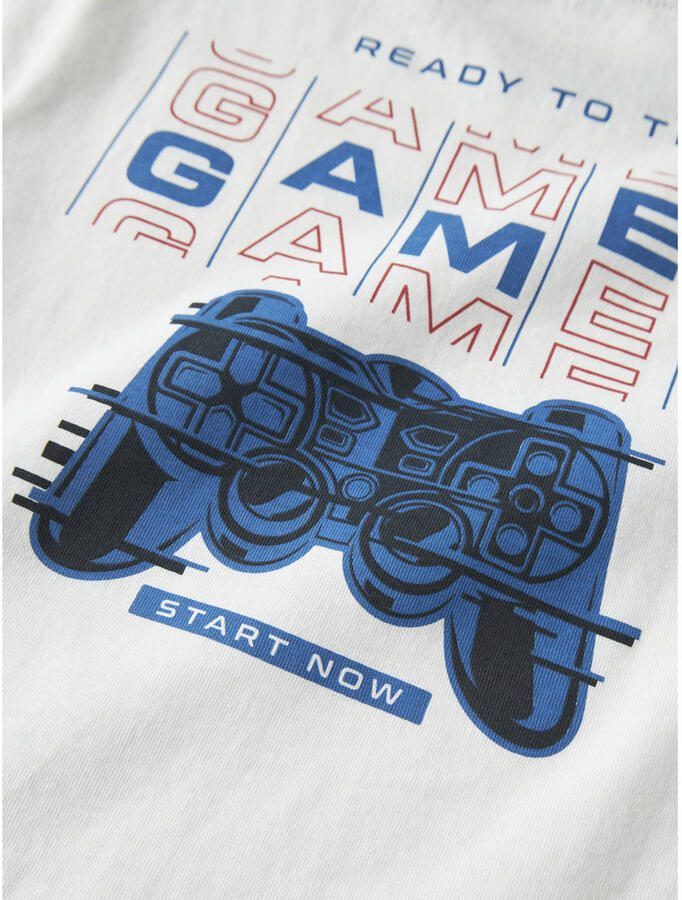 NAME IT MINI T-shirt met backprint wit - Foto 3