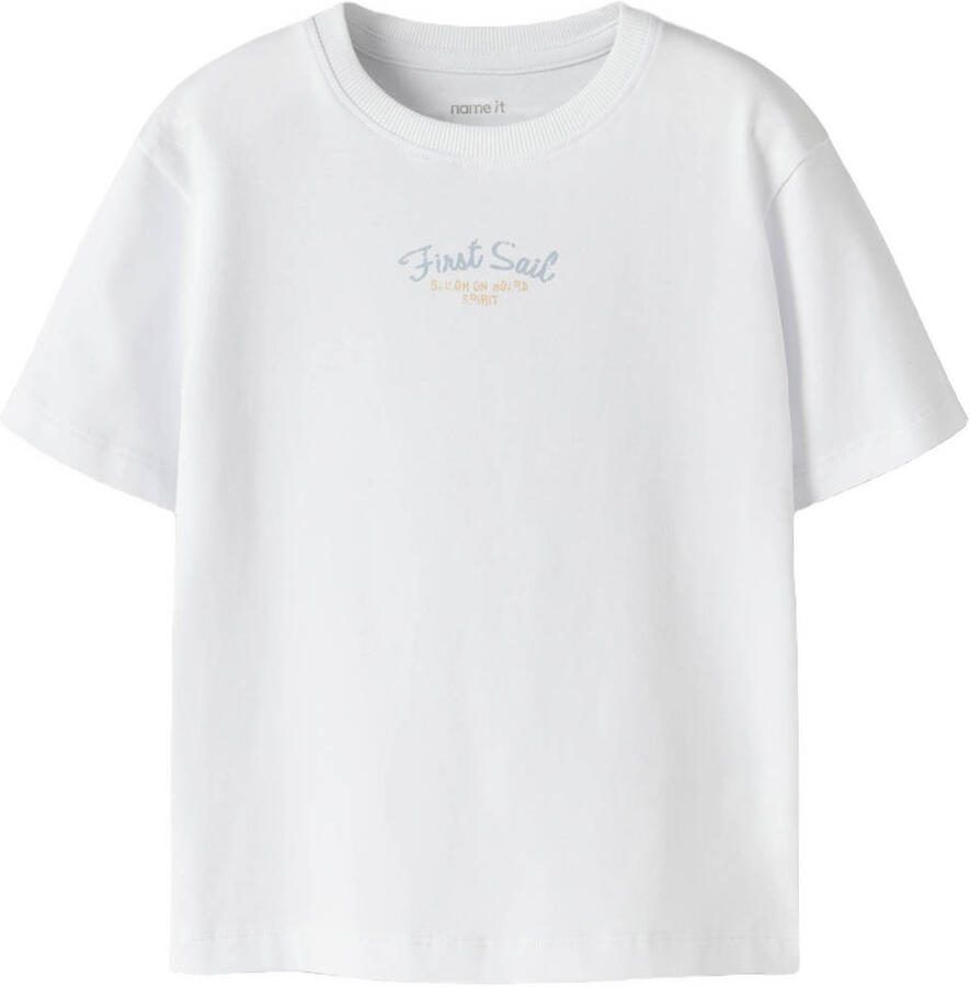 NAME IT MINI T-shirt met backprint wit - Foto 2
