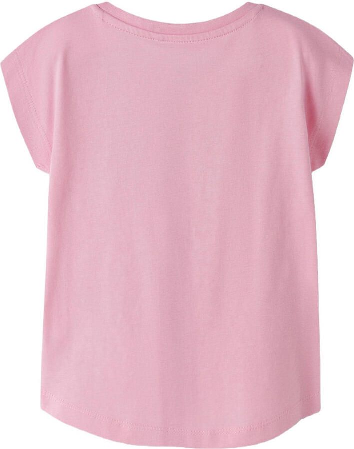 NAME IT MINI T-shirt met glitter roze - Foto 2