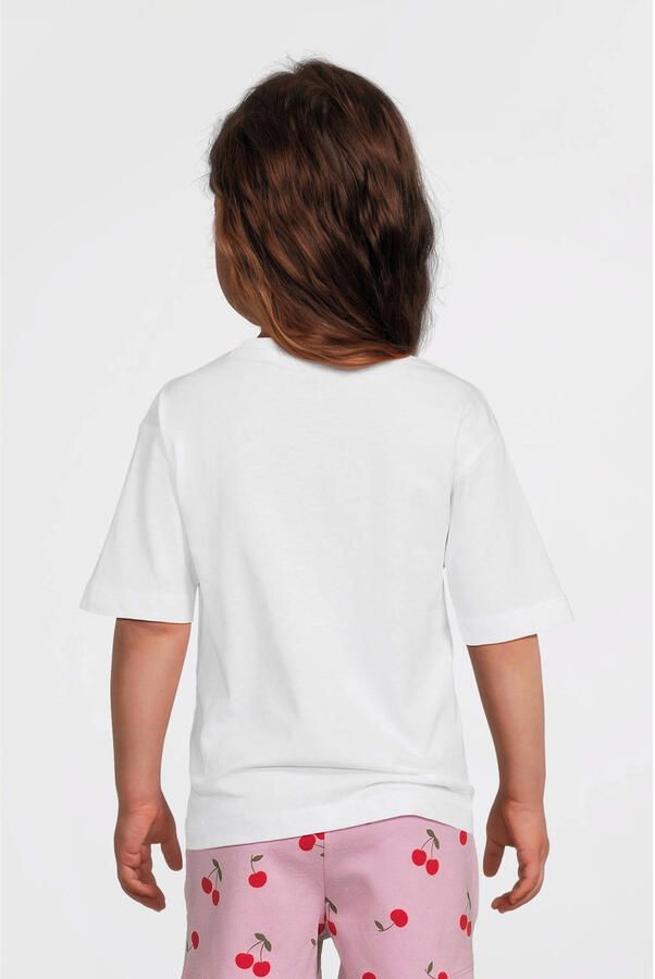 NAME IT MINI T-shirt wit met glitter - Foto 3