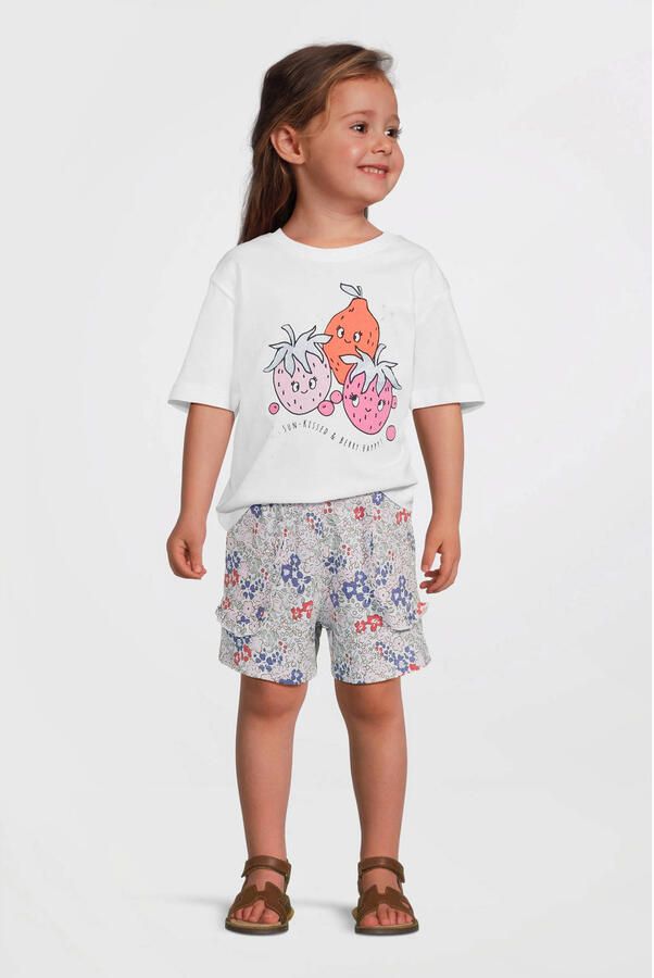 NAME IT MINI T-shirt wit met glitter - Foto 4