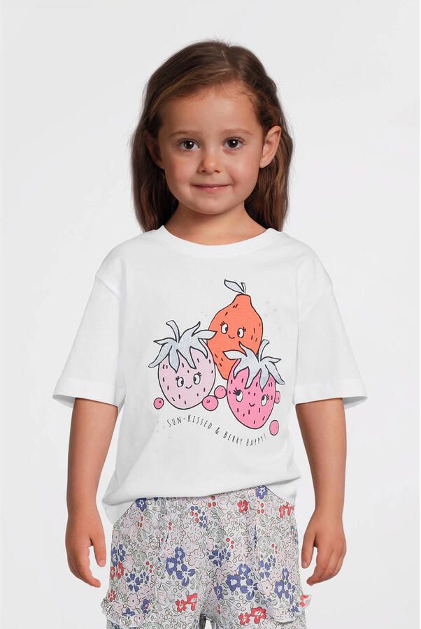 NAME IT MINI T-shirt wit met glitter - Foto 5