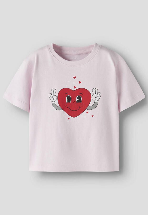 NAME IT MINI T-shirt wit roze (set van 2) - Foto 3