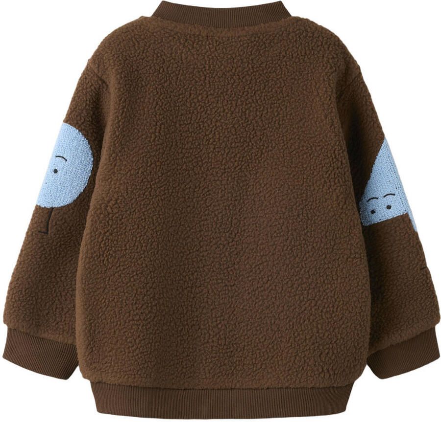 NAME IT MINI teddy baseball jacket bruin Jas Jongens Polyester Klassieke kraag - Foto 2