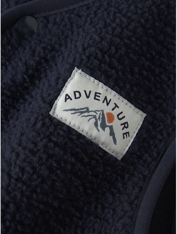 NAME IT MINI teddy gilet donkerblauw - Foto 2