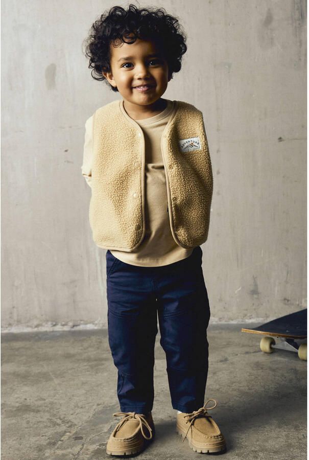 NAME IT MINI teddy gilet lichtbruin - Foto 2