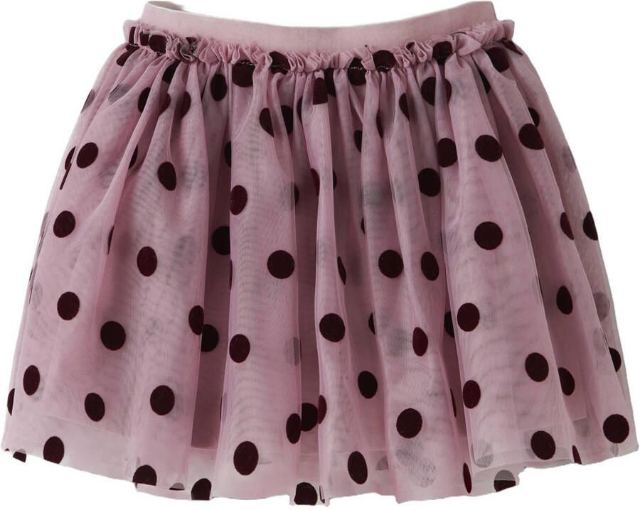 NAME IT MINI tule rok met stippen paars Meisjes Katoen Stip