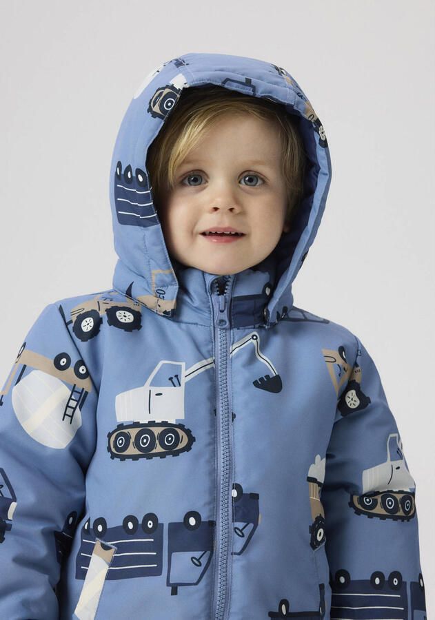 NAME IT MINI tussenjas met print blauw - Foto 2