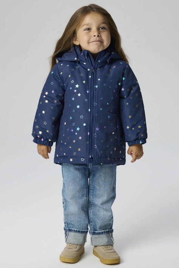 NAME IT MINI tussenjas met print donkerblauw - Foto 2