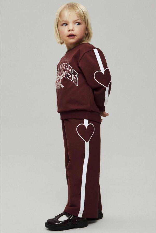 NAME IT MINI wide leg casual broek donkerrood