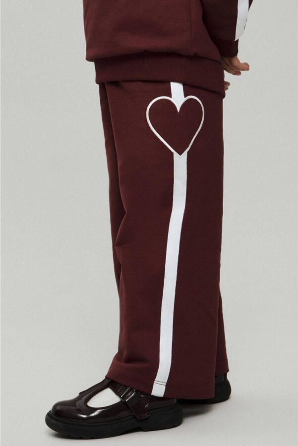 NAME IT MINI wide leg casual broek donkerrood - Foto 2