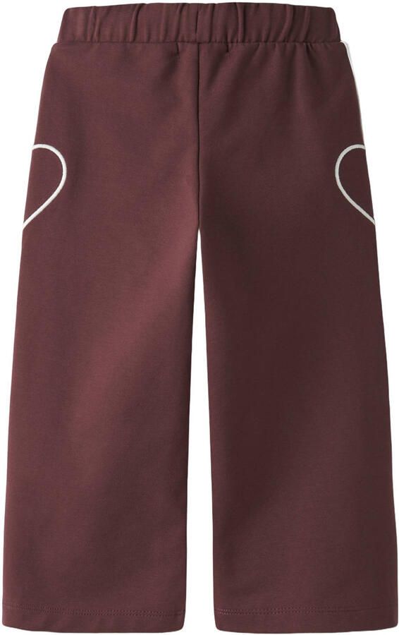 NAME IT MINI wide leg casual broek donkerrood - Foto 3